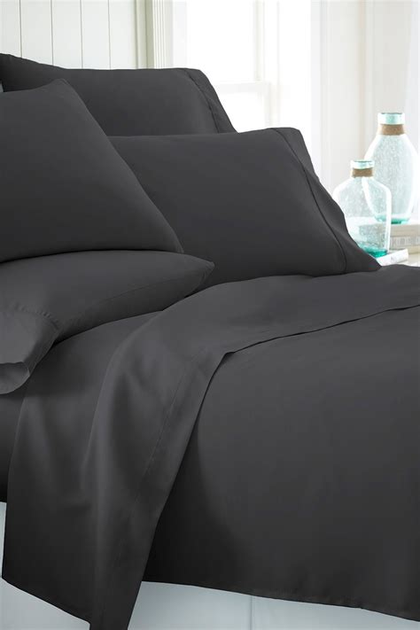 ienjoyhome home spun premium ultra soft bed sheet set black designerbedsheets soft bed