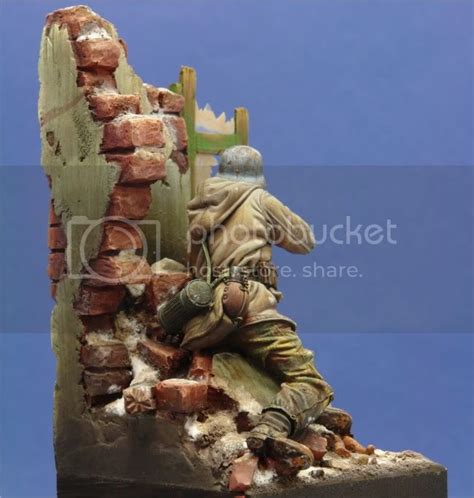 Completed German Sniper Wwii Andrea 90mm Planetfigure Miniatures