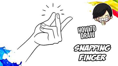 how to draw snapping finger