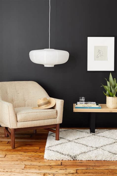 The nors matte black wall sconce is a crate and barrel exclusive. How to Pull Off a Matte Black Accent Wall While Keeping ...