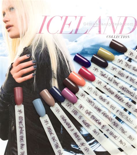 Opi Iceland Swatches And Review Fw 2017 Collection Beautygeeks