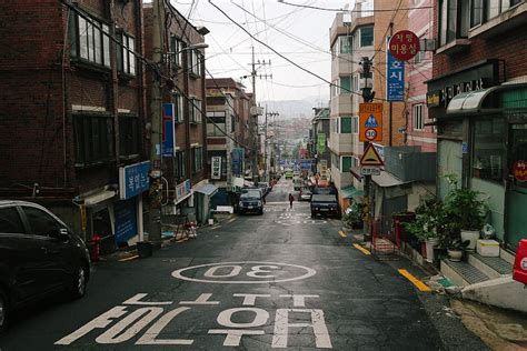 Hd Wallpaper Streets Seoul Korea Fog City Building Exterior