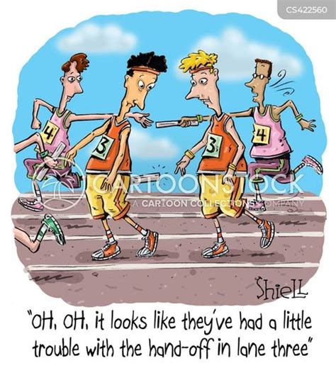 Relay Race Cartoons And Comics Funny Pictures From Cartoonstock