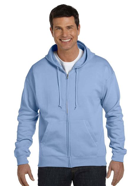 Hanes Mens Ecosmart Full Zip Hooded Sweatshirt