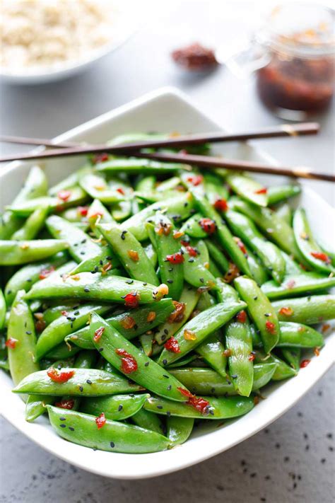 5 Minute Asian Sugar Snap Peas Two Healthy Kitchens