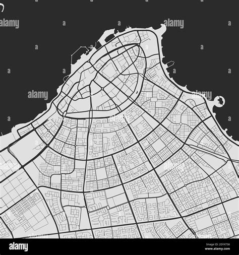 Mapa Urbano De Dammam Afiche Vectorial Mapa De Calles En Escala De Porn Sex Picture