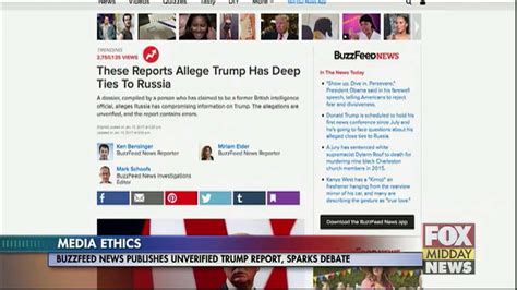 buzzfeed published an unverified and explosive dossier of trump russia ties wfxb