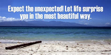In life there are unpredictable vicissitudes. Life Expect The Unexpected Quotes | 87 Quotes X