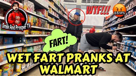 Wet Fart Pranks At Walmart Funny Reactions Youtube