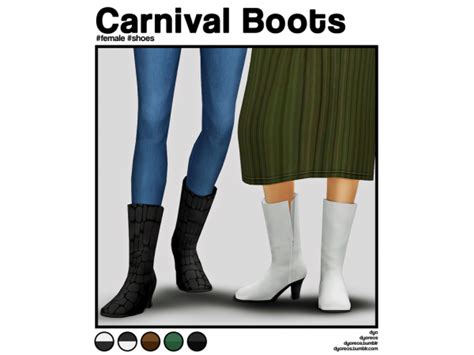 Dyoreos Carnival Boots By Dyoreos The Sims 4 Download