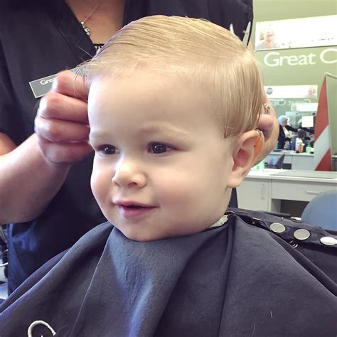 Jessica Quirk on Instagram: “Little boy got his first big haircut this