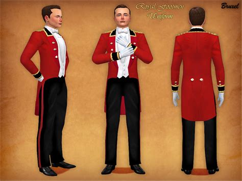 Bruxel Royal Palace Footman Uniform Sims 4 Clothing Sims 4 Sims 4