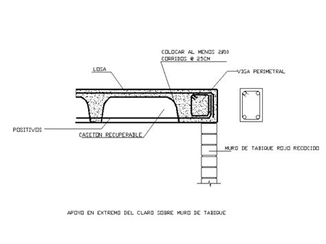 Losa Casetonada En AutoCAD Descargar CAD Gratis 61 49 KB Bibliocad