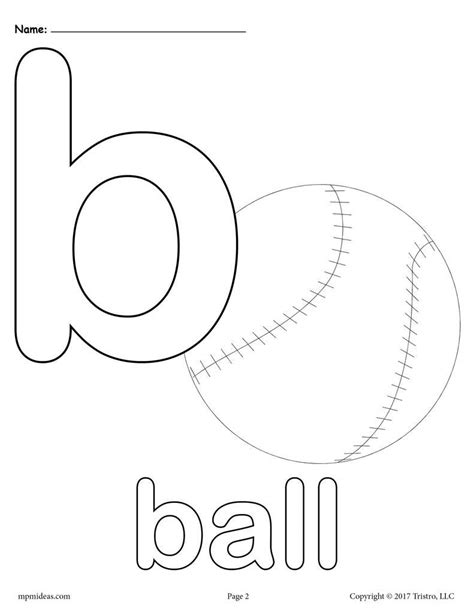 Printable Letter B Coloring Pages