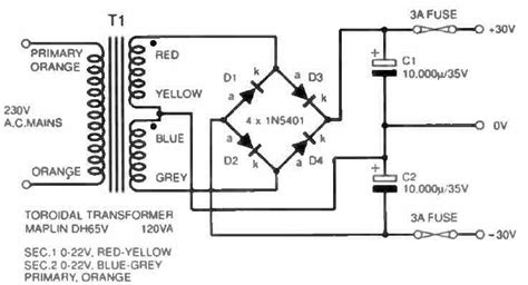 Schematic Diagram Of A Power Supply Wiring Digital And Schematic