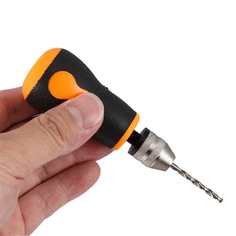 10pcs Twist Drill Hand Tool Hand Drill Mini Small Hand Grip Carpenter S