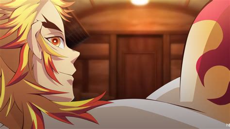 Check spelling or type a new query. Demon Slayer Kyojuro Rengoku On Side With Background Of ...
