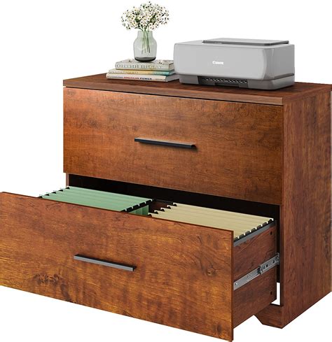 Devaise 2 Drawer Wood Lateral File Cabinet With Anti Tilt
