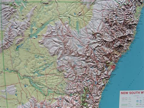 Relief Map Of New South Wales Nsw 3d Maps