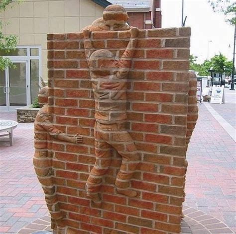 Amazing Brick Sculpture By Brad Spencer Spencer Land Art Carolina Do