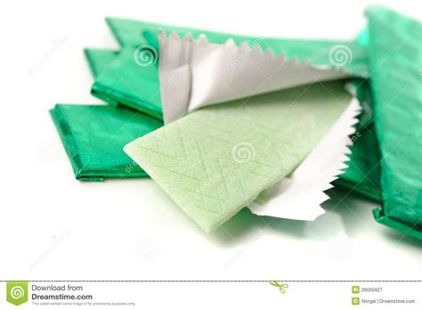 Chewing Gum Stock Image Image Of Chewing Wrapping Opening 26055927