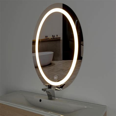 Modern Designed Led Oval Bathroom Mirror