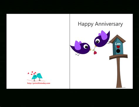 Anniversary Cards Printable For Parents Printable Cards