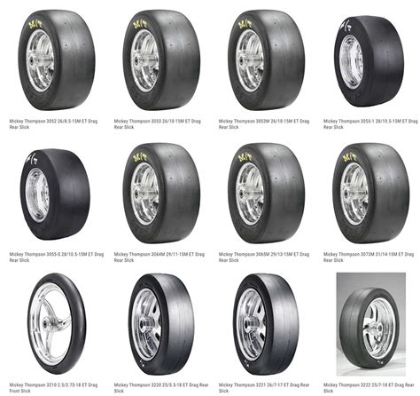 Schnitz Racing Mickey Thompson Drag Slicks