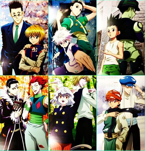 Leorio Kurapika Killua Illumi Gon Meruem Chrollo Hisoka Pitou