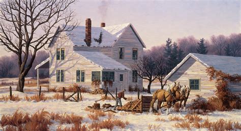 Winter Chores Photograph By Randy Van Beek Fine Art America