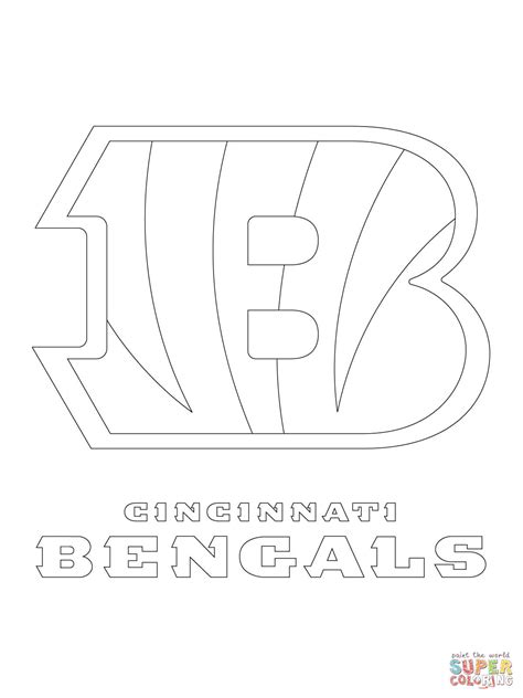 They are able to play games in the nursery like numbers match games and alphabet puzzles and bengals coloring pages.such a lot of fun they can have and tell another kids. Cincinnati Bengals Logo coloring page | Free Printable ...