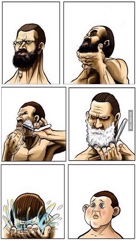 Every Time I Shave Comic Webtoon Beard Humor Beard Styles Beard