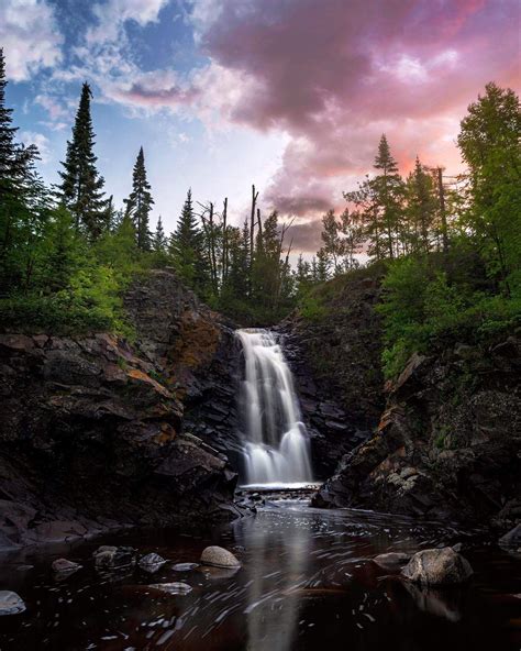 Fall River Waterfall Just Outside Of Grand Marais Mn 1638x2048 Oc Landscape Photography
