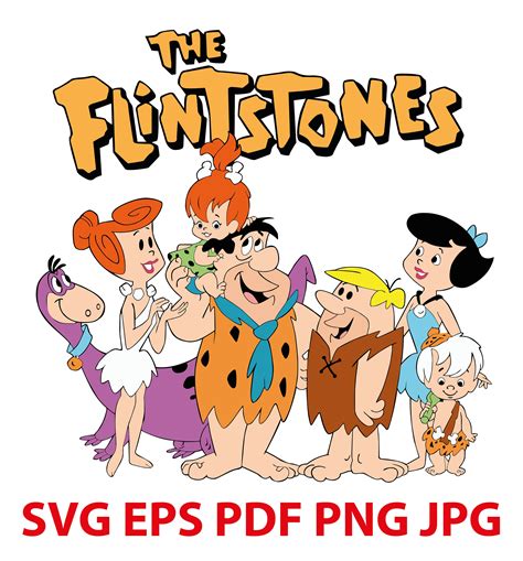 The Flintstones Clipart The Flintstones Logo Svg Digital Etsy