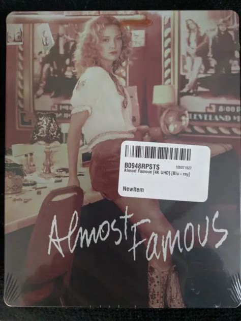 Almost Famous K Blu Ray Disc Steelbook Kate Hudson Cameron Crowe New Picclick