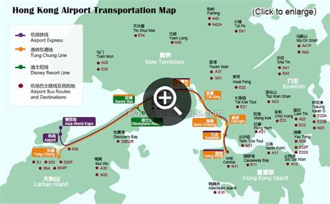 Hong Kong Airport Transfer Map Star Ferry Routes Map