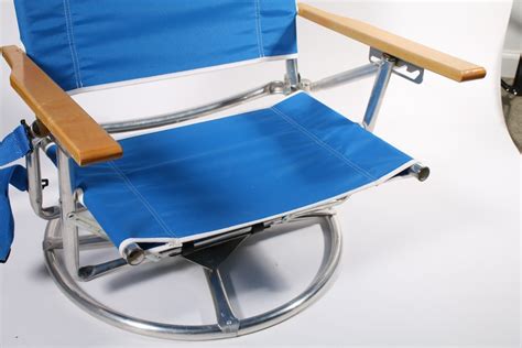 Pair Of Suntracker Swivel Beach Chairs Ebth