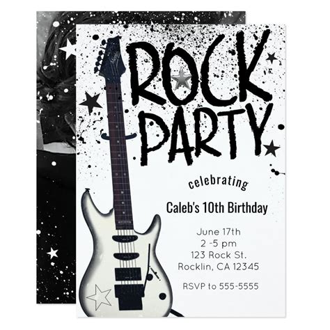 Rockstar Birthday Party Rock Star Birthday Music Birthday 2nd