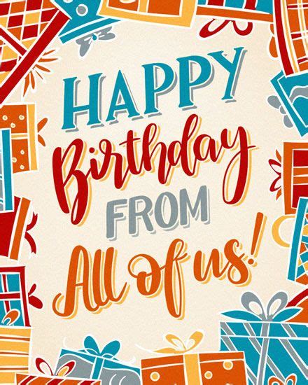 The Best Way To Send A Birthday Group Card Birthday Greetings Quotes