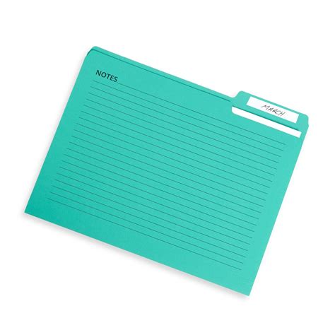 Notes File Folders Letter Size Assorted Colors 25 Pack Blue Summit