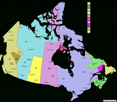 Canada Time Zone Map Images And Photos Finder