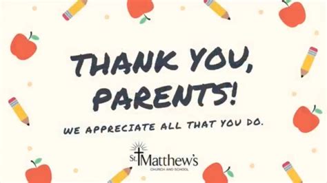 Thank You Parents Of St Matthews Lutheran School Youtube