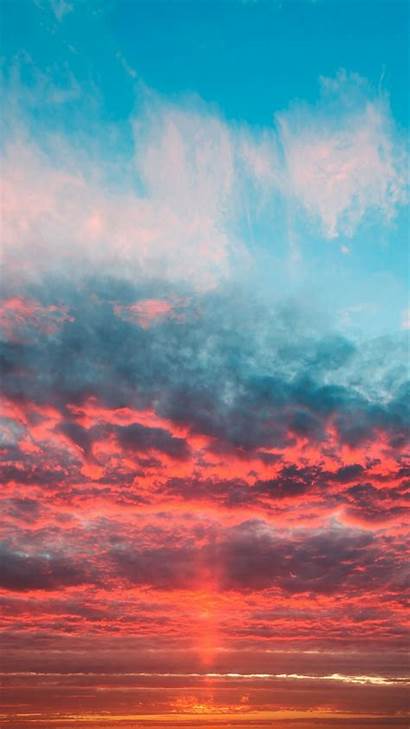 Sunset Clouds Orange Sky Wallpapers Aesthetic Backgrounds