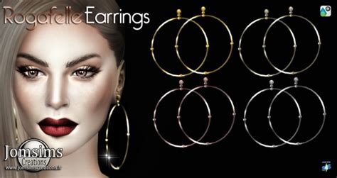 Rogafelle Earrings At Jomsims Creations Sims 4 Updates