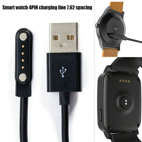 Smart Watch Charging Cable 4 Pin Magnetic Charger Universal For Smart