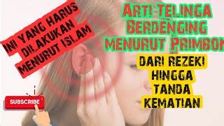 Telinga Berdenging Sebelah Kanan Menurut Islam UMROHMANA