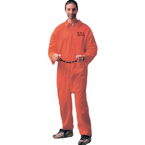 orange prisoner jumpsuit adult costume