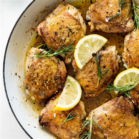 Easy Rosemary Lemon Chicken Thighs Simply Delicious
