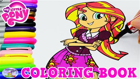 The article includes all the major characters from this popular cartoon series. My Little Pony Coloring Book MLP EG Sunset Shimmer Episode ...