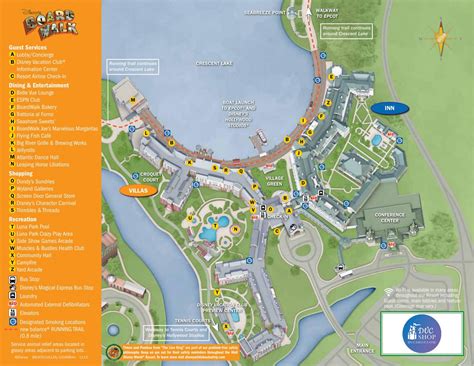 Disney Vacation Club Resort Maps Find Your Way Around Dvc Resorts